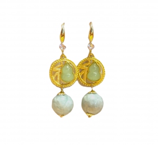 A Grade Jade Craving With Jade Lucky Earring