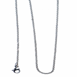 Stainless Steel Cable 18" Chain Necklace